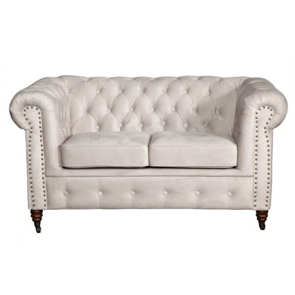 1 Chesterfield Sofa Pikowana Oxford 2 osobowa