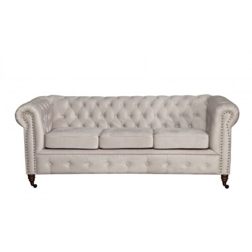 1 Chesterfield Sofa Pikowana Oxford 3 osobowa