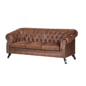 Chesterfield Sofa Pikowana Glasgow 3 osobowa