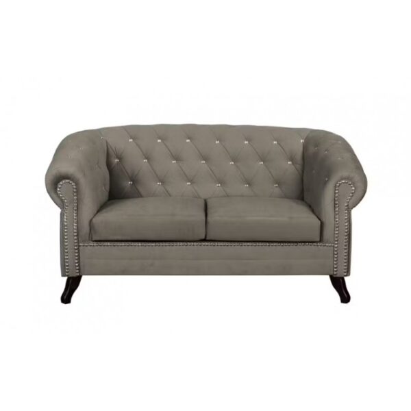 1 Chesterfield Sofa Pikowana Glasgow Blink 2 osobowa z kryształkami