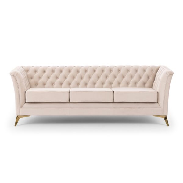 1 Chesterfield Sofa 3 osobowa Pikowana Derby Bis