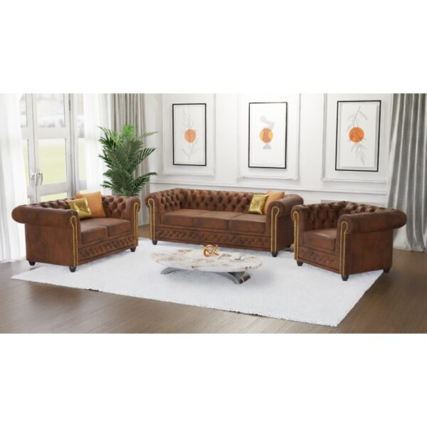 10 Chesterfield Sofa Pikowana York 2 z funkcją spania