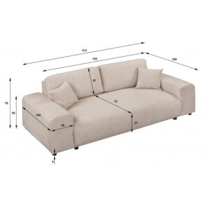 10 Justin sofa 3 osobowa bez funkcji spania