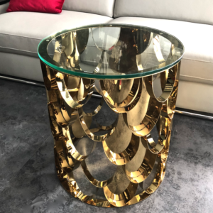 Boczny stolik kawowy Archi - gold