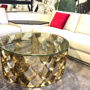Stolik kawowy Archi - gold