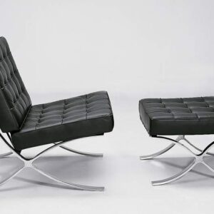 Fotel Barcelona chair z podnóżnikiem Fotel Barcelona chair z podnóżnikiem