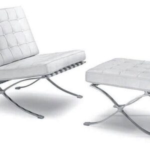 Fotel Barcelona chair z podnóżnikiem Fotel Barcelona chair z podnóżnikiem