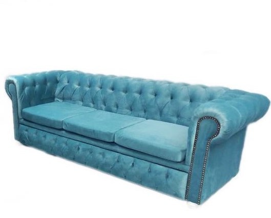 Pikowana sofa i fotel Chesterfield Pikowana sofa i fotel Chesterfield