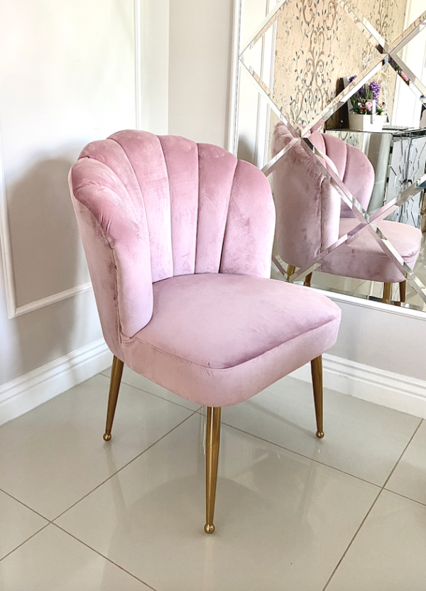 Krzesło Muszla Pink
