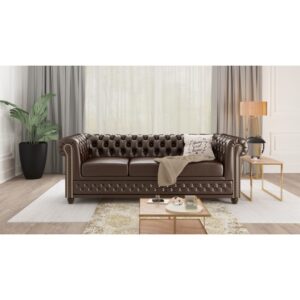 2 Chesterfield Sofa York 3 osobowa z funkcją spania