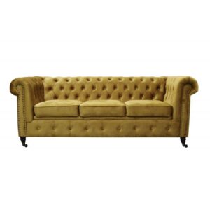 2 Chesterfield Sofa Oxford 3 osobowa z funkcją spania