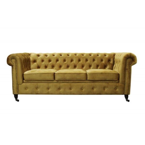 2 Chesterfield Sofa Oxford 3 osobowa z funkcją spania