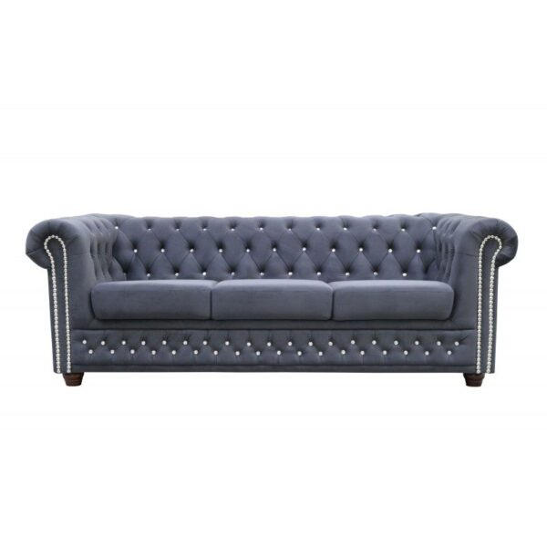 2 Chesterfield Sofa 3 osobowa York Blink z funkcją spania