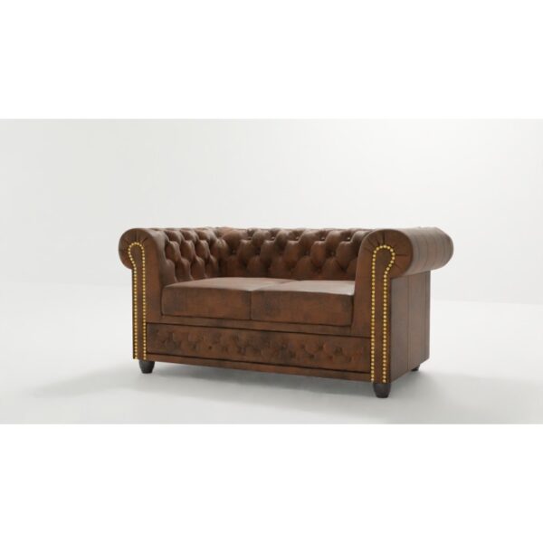 2 Chesterfield Sofa Pikowana York 2 z funkcją spania