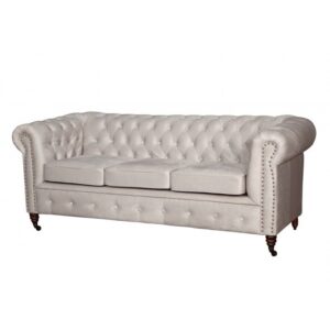 2 Chesterfield Sofa Pikowana Oxford 3 osobowa