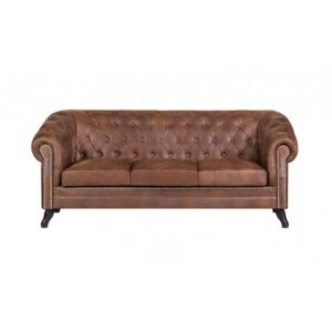 Chesterfield Sofa Pikowana Glasgow 3 osobowa