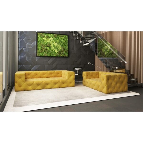 Fresco Sofa pikowana 3-osobowa