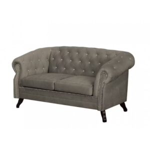 2 Chesterfield Sofa Pikowana Glasgow Blink 2 osobowa z kryształkami