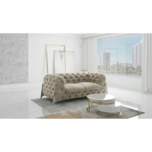 2 Sofa Miami 2 osobowa pikowana wysokie nóżki