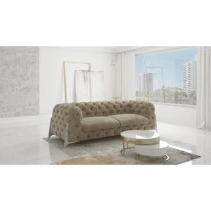2 Sofa Miami 3 osobowa pikowana wysokie nóżki