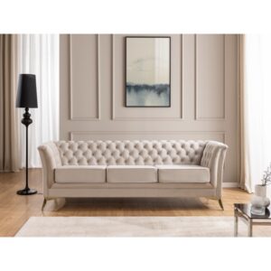 2 Chesterfield Sofa 3 osobowa Pikowana Derby Bis
