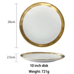 Zestaw talerzy White&Gold Zestaw talerzy White&Gold