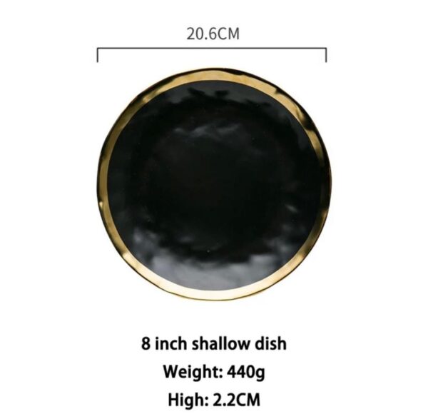 Zestaw talerzy Black&Gold