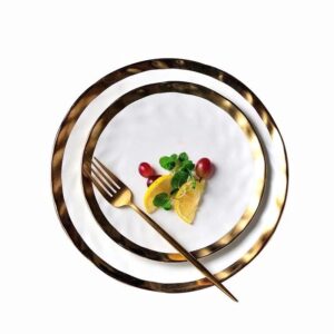 Zestaw talerzy White&Gold Zestaw talerzy White&Gold