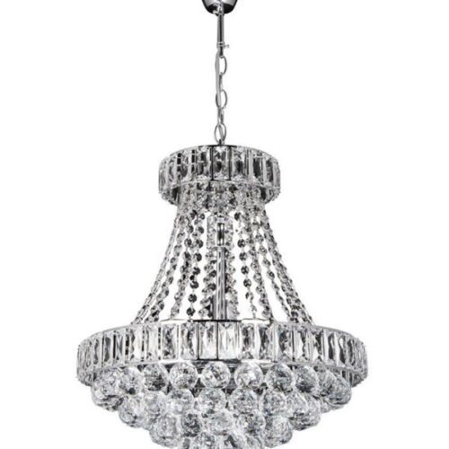 Lampa Kryształowa Wisząca 8 punktowa W-E 1373-8 Chrom Lampa Kryształowa Wisząca 8 punktowa W-E 1373-8 Chrom