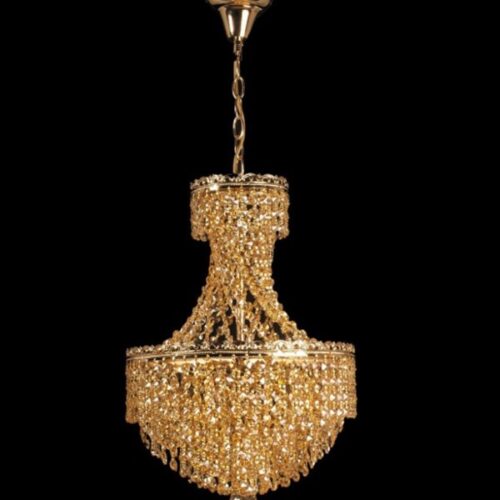 Lampa Kryształowa Wisząca 6 punktowa złota W-11602-6 Gold Lampa Kryształowa Wisząca 6 punktowa złota W-11602-6 Gold