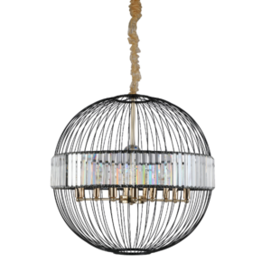 Lampa wisząca kryształowa 12 punktowa czarna COSSINI JD8324-12 BL Lampa wisząca kryształowa 12 punktowa czarna COSSINI JD8324-12 BL