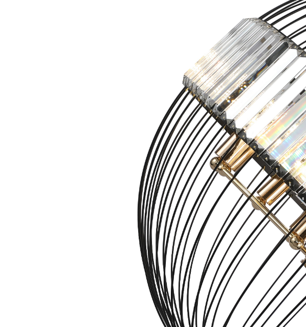 Lampa wisząca kryształowa 12 punktowa czarna COSSINI JD8324-12 BL Lampa wisząca kryształowa 12 punktowa czarna COSSINI JD8324-12 BL