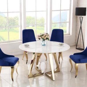 Okrągły stół White Carrera 130 cm