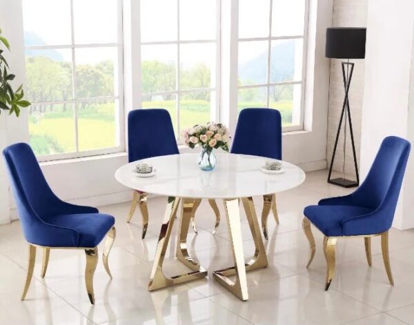 Okrągły stół White Carrera 130 cm
