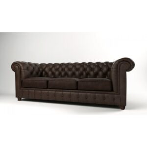 Chesterfield Sofa Pikowana Cambridge 3 osobowa