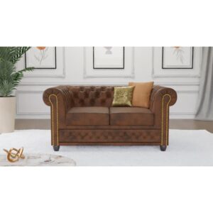 3 Chesterfield Sofa Pikowana York 2 z funkcją spania