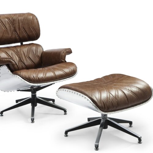 Fotel Lounge chair z podnóżnikiem Fotel Lounge chair z podnóżnikiem