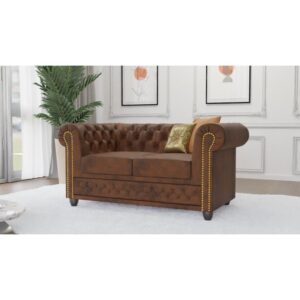 4 Chesterfield Sofa Pikowana York 2 z funkcją spania