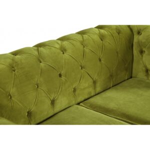 Chesterfield Sofa Pikowana Derby 3 osobowa z funkcją spania