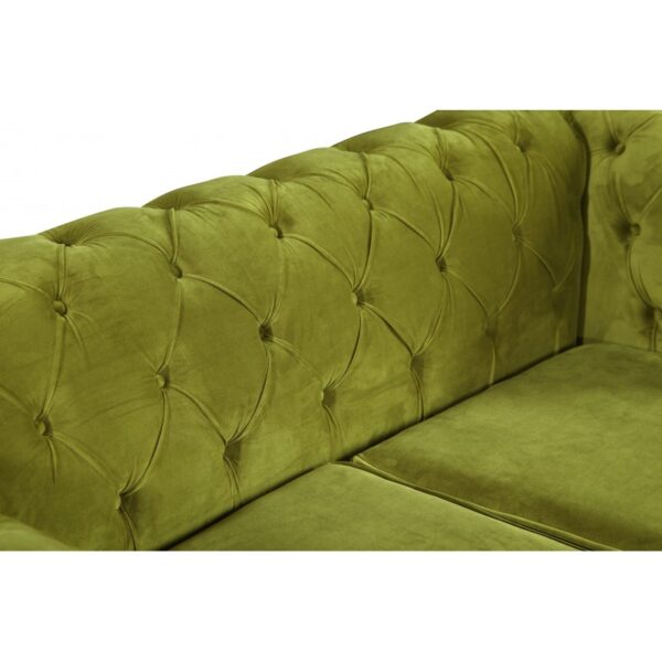 Chesterfield Sofa Pikowana Derby 3 osobowa z funkcją spania
