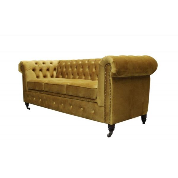 6 Chesterfield Sofa Oxford 3 osobowa z funkcją spania