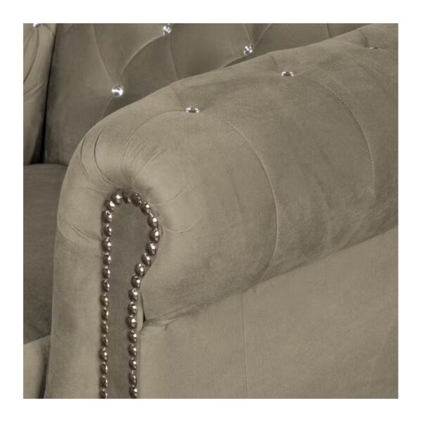 6 Chesterfield Sofa 2 osobowa York Blink z kryształkami