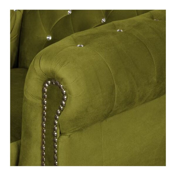 6 Chesterfield Sofa 3 osobowa York Blink z kryształkami