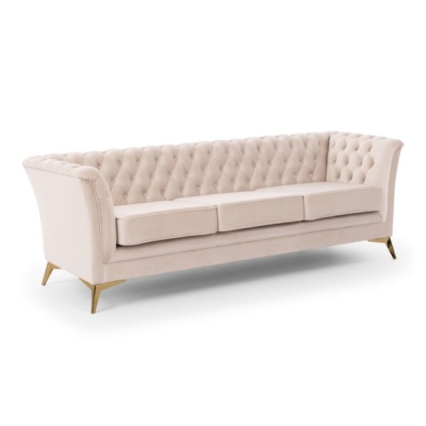 8 Chesterfield Sofa 3 osobowa Pikowana Derby Bis