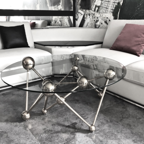 Stolik kawowy Galaxy silver