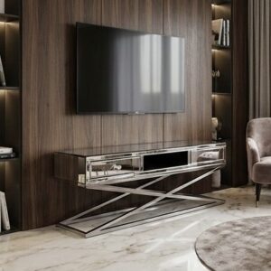 d9a87267-b8f7-4490-a044-0b470e818e0a 4 Komoda RTV Glamour 140 cm – lustro & stal nierdzewna